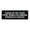Alpine Industries Please Do Not Flush Paper Towels/Feminine Products in Toilet Sign, 9x3 ALPSGN-40​ - alternate 1
